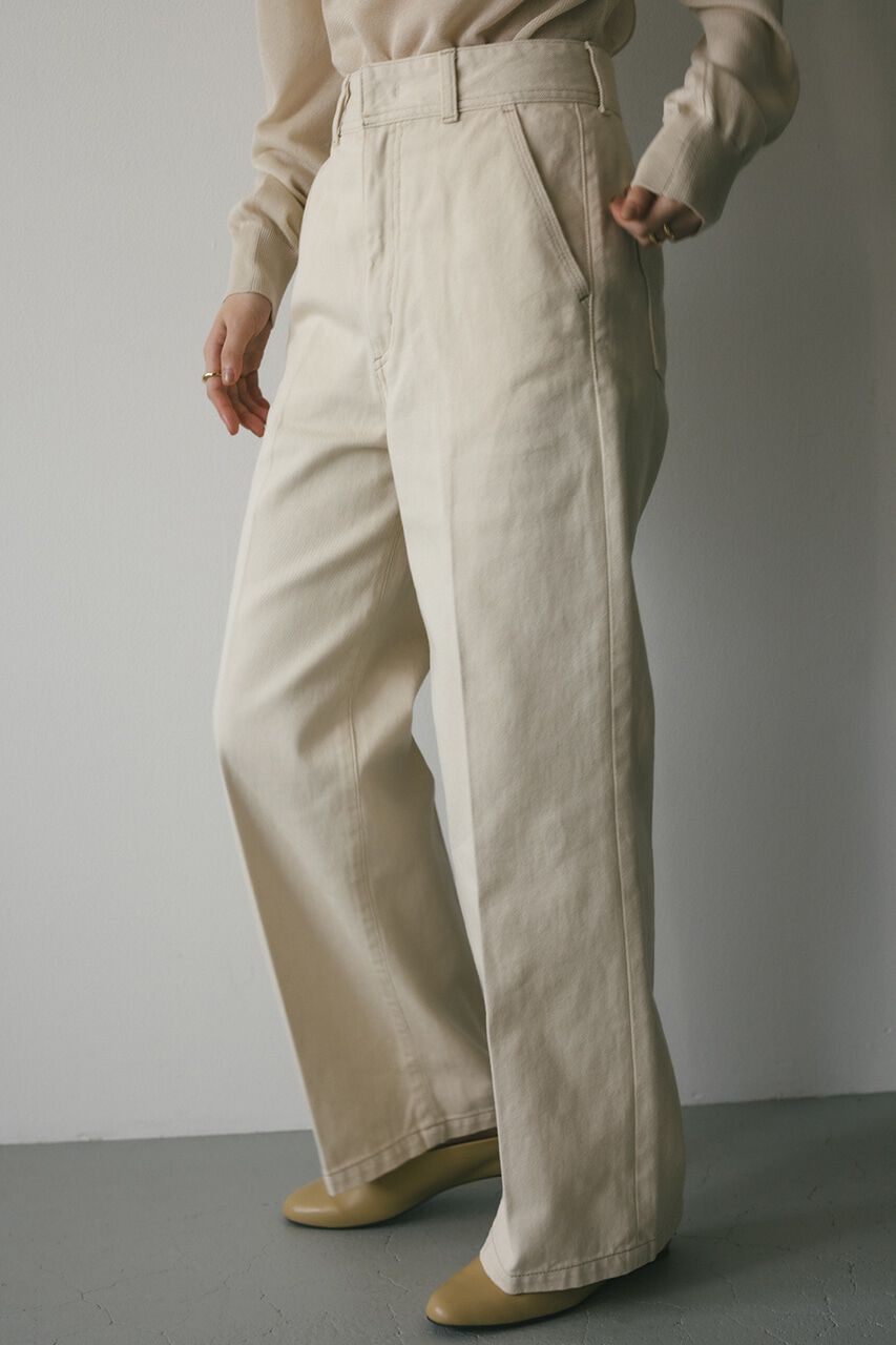 STYLEMIXER「センタープレスワイドデニム」|デニム|