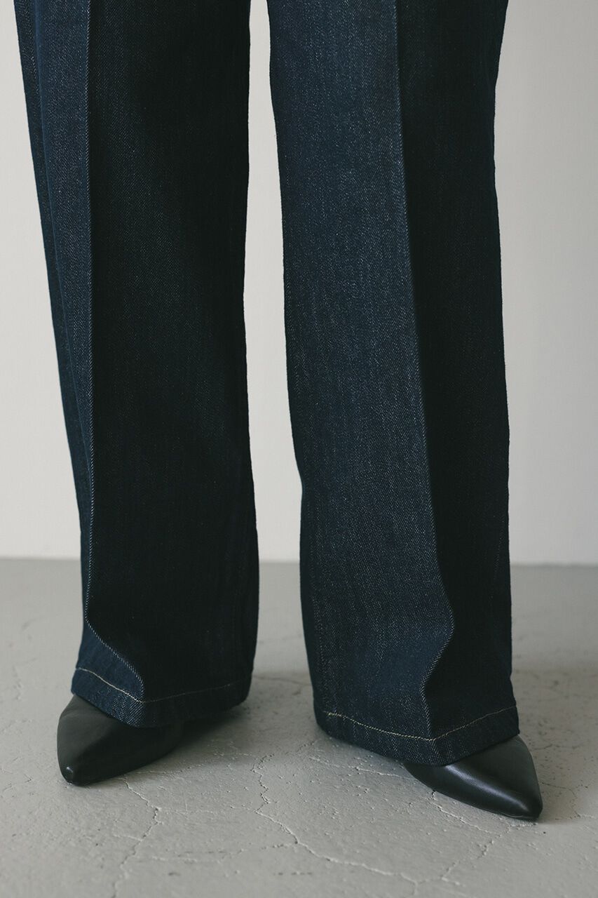 STYLEMIXER「センタープレスワイドデニム」|デニム|