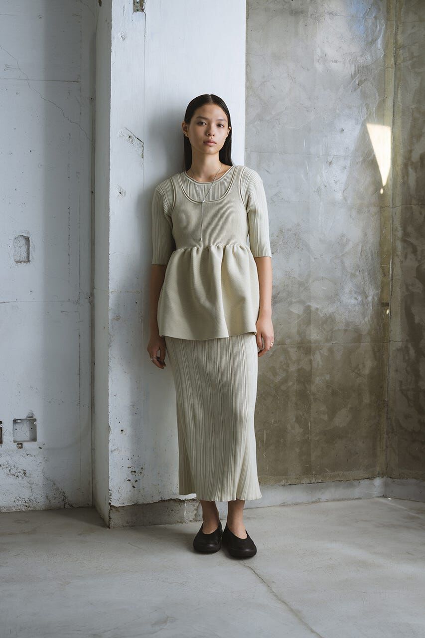 STYLEMIXER「マルチWAYペプラムニットワンピース」|ワンピース|