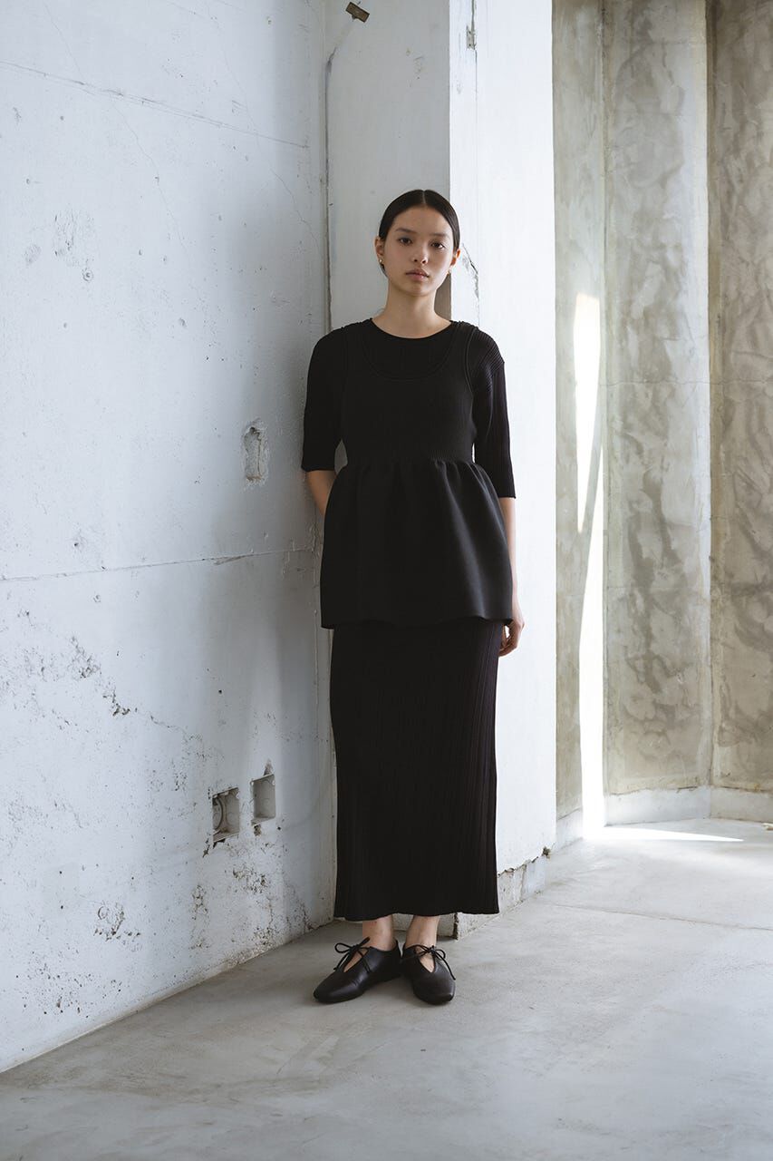 STYLEMIXER「マルチWAYペプラムニットワンピース」|ワンピース|