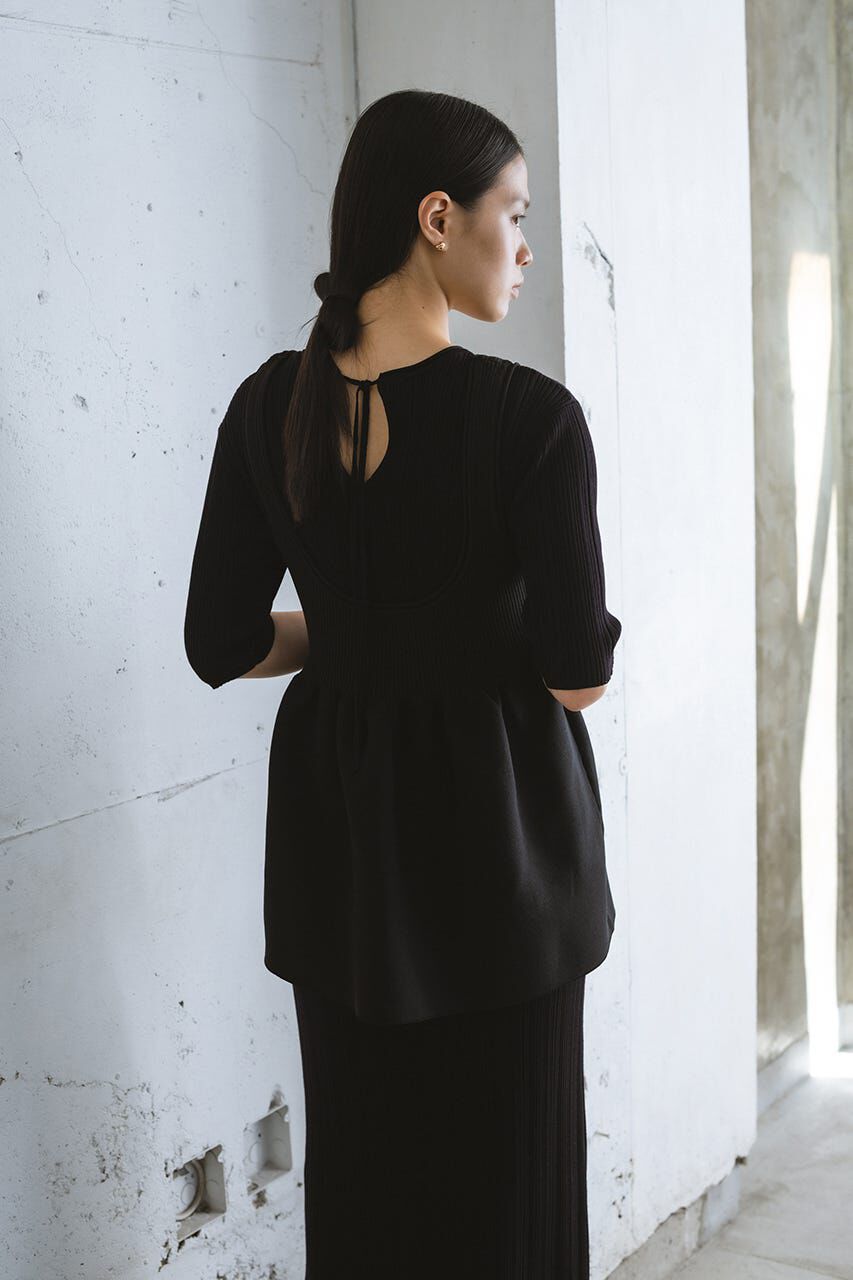 STYLEMIXER「マルチWAYペプラムニットワンピース」|ワンピース|