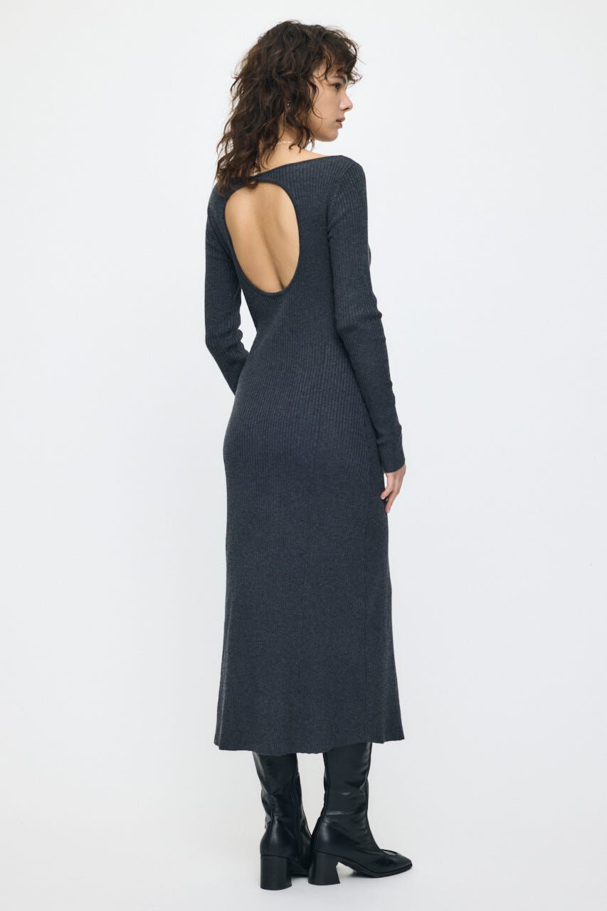 MOUSSY「BACK OPEN LONG ドレス」|ワンピース|