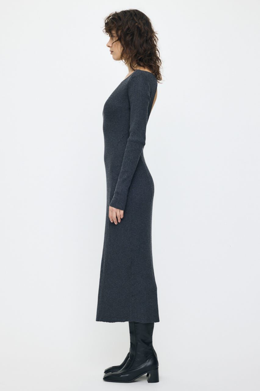 MOUSSY「BACK OPEN LONG ドレス」|ワンピース|