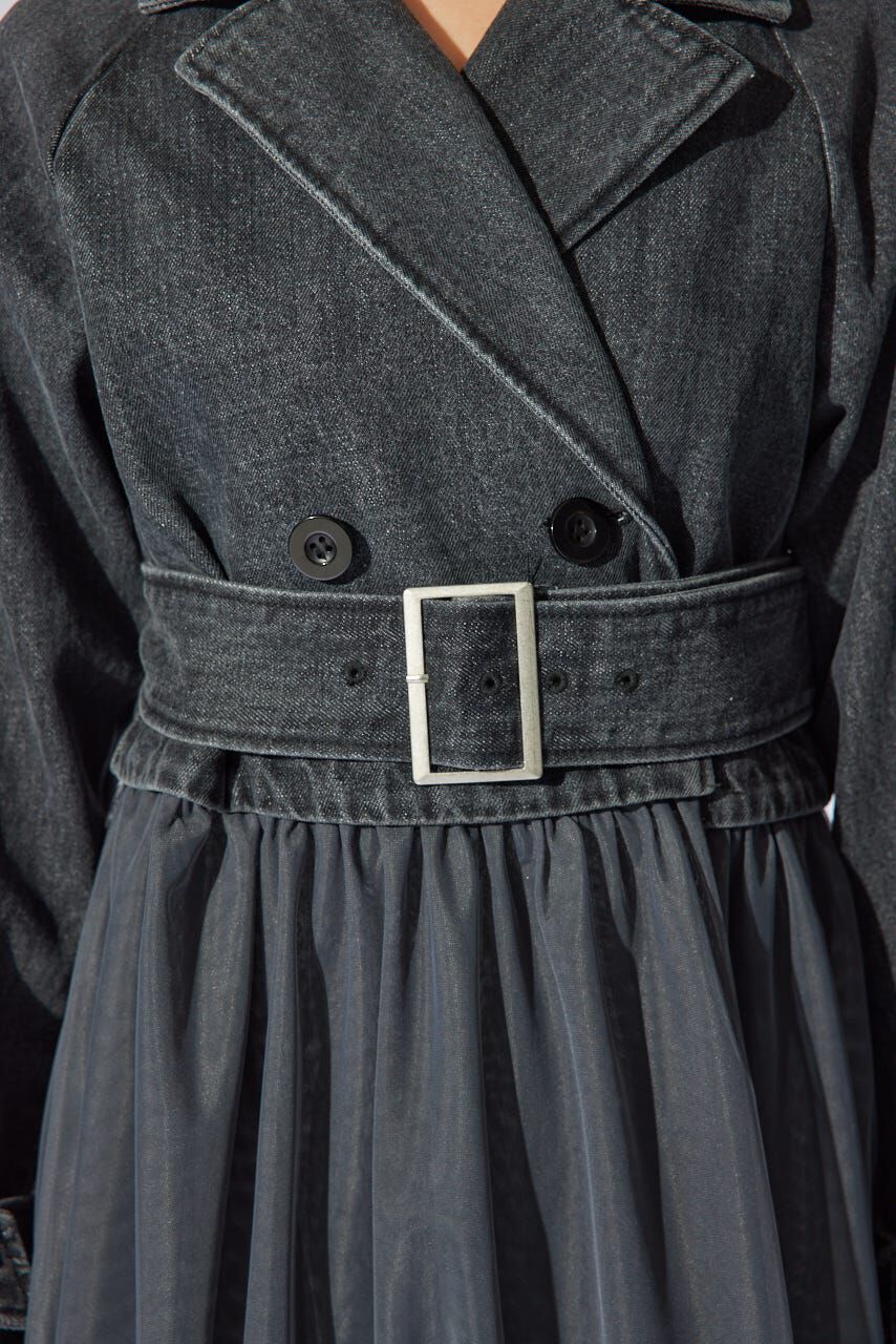 rienda「チュールコンビトレンチコート」|その他|