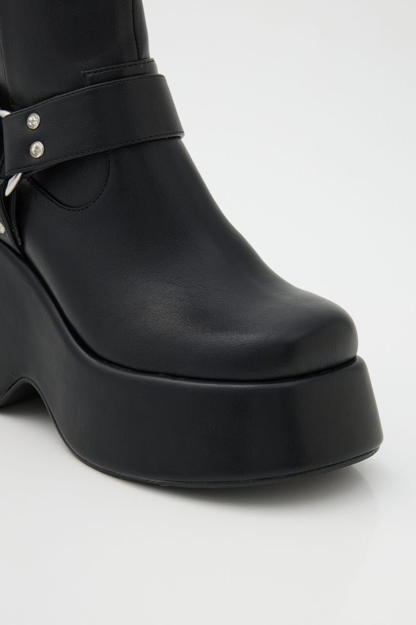 rienda「エンジニアウェッジヒールショートブーツ」|その他|