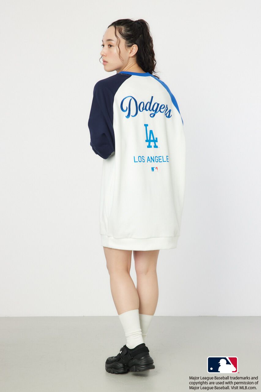 RODEO CROWNS「MLBラグランスウェットワンピース」|ワンピース|O/WHT1