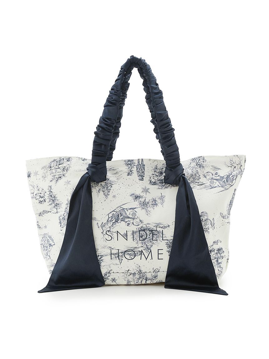 SNIDEL HOME「オーガニックキャンバストート -BIG-（Toile de Jouy）」|トートバッグ|