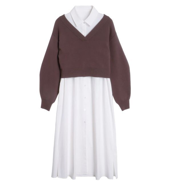 ELENDEEK「V-NECK KT SET OP」|ワンピース|