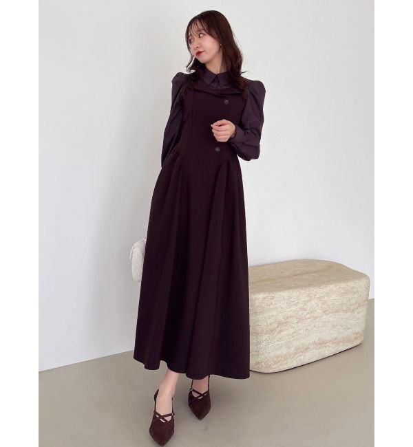 dazzlin「【久間田琳加コラボ】シャツベアドッキングワンピース」|ワンピース|