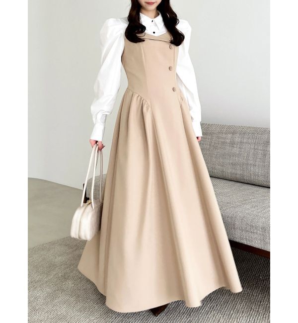 dazzlin「【久間田琳加コラボ】シャツベアドッキングワンピース」|ワンピース|