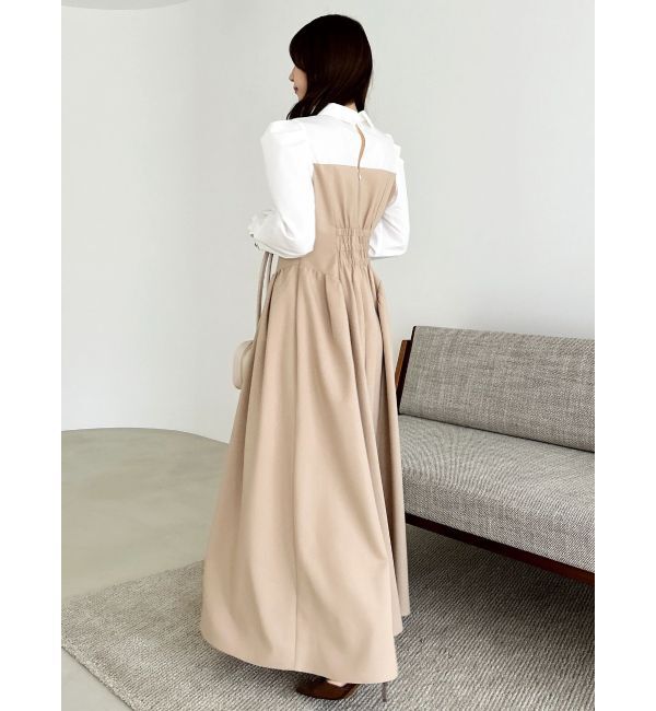 dazzlin「【久間田琳加コラボ】シャツベアドッキングワンピース」|ワンピース|