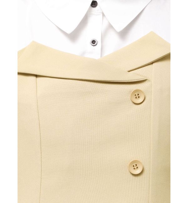 dazzlin「【久間田琳加コラボ】シャツベアドッキングワンピース」|ワンピース|