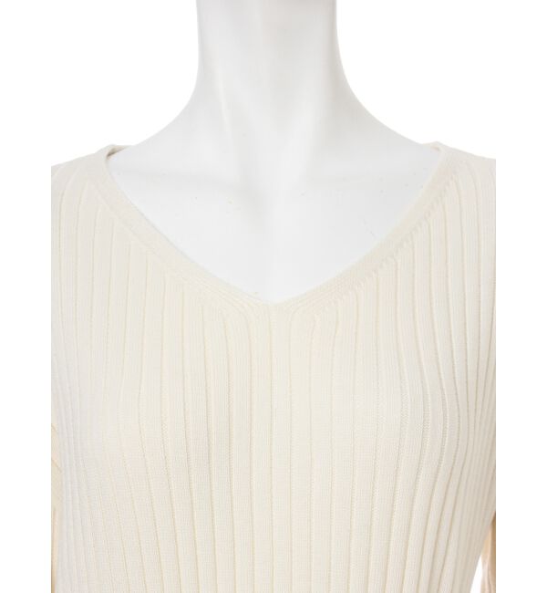 MERCURYDUO「ベルト付スリットニットワンピース」|ワンピース|