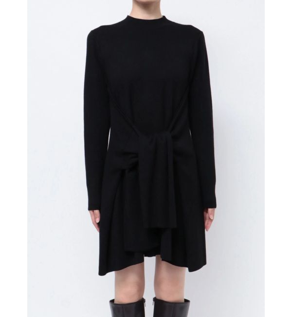 MERCURYDUO「フロントタイミニニットワンピース」|ワンピース|