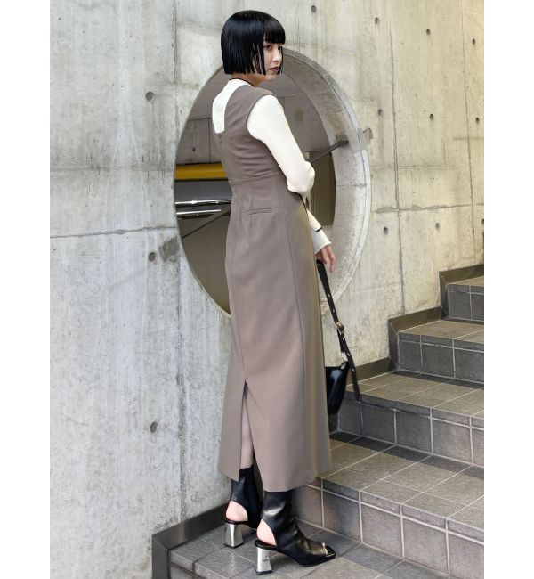 MURUA「フロントベルトジャンパースカート」|ワンピース|