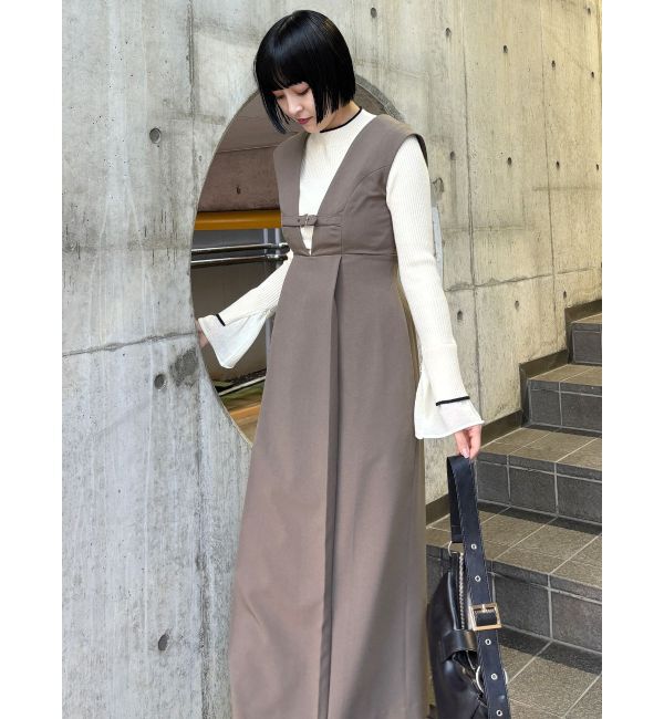 MURUA「フロントベルトジャンパースカート」|ワンピース|