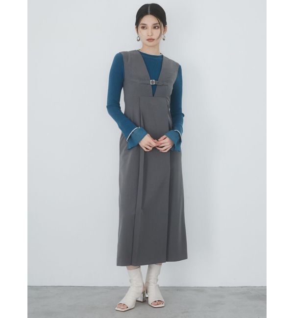 MURUA「フロントベルトジャンパースカート」|ワンピース|