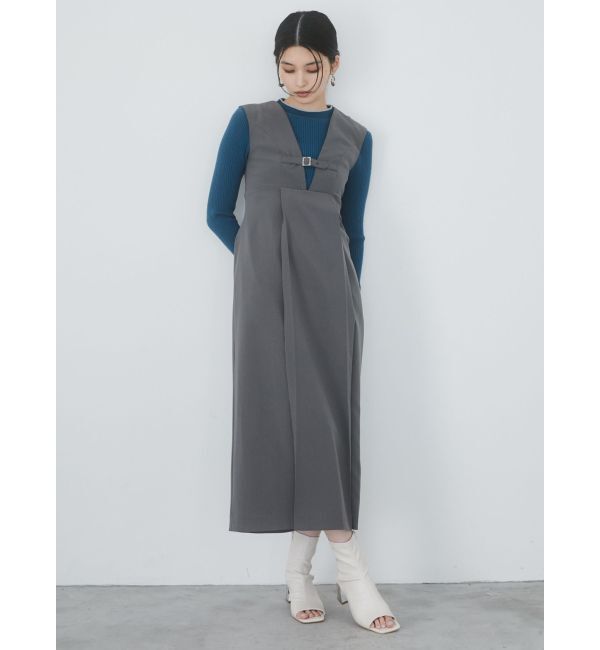 MURUA「フロントベルトジャンパースカート」|ワンピース|
