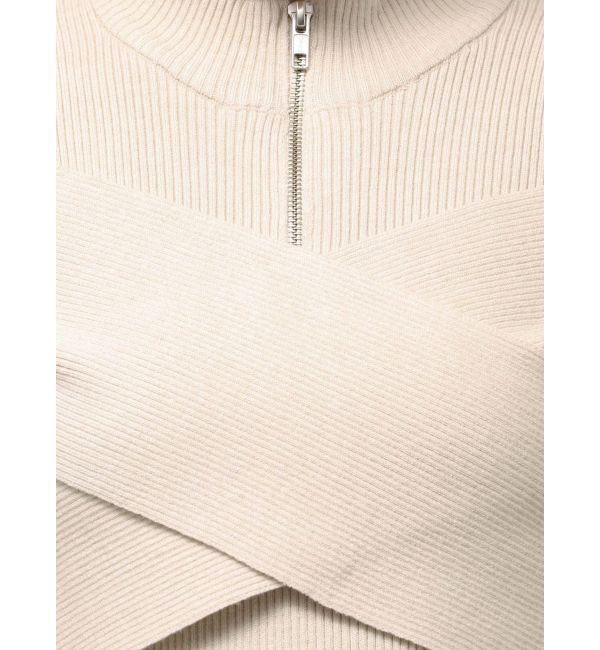 MURUA「カシュクールハーフジップトップス」|ニット・セーター|