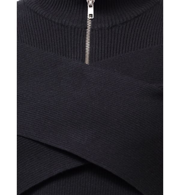 MURUA「カシュクールハーフジップトップス」|ニット・セーター|