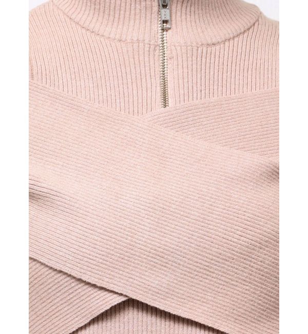 MURUA「カシュクールハーフジップトップス」|ニット・セーター|