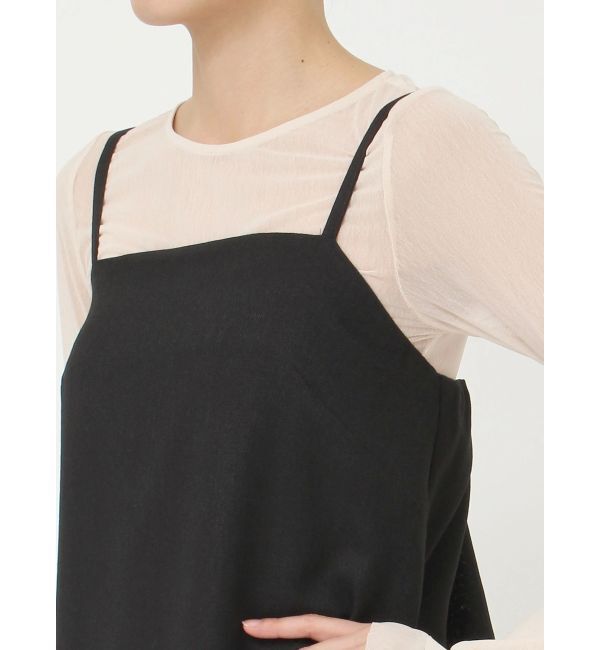 LAGUNAMOON「バッグラペルキャミワンピース」|ワンピース|