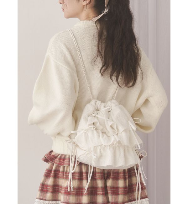 merry jenny「フリルミルフィーユバックパック」|リュック|