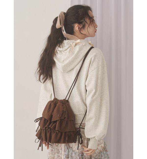 merry jenny「フリルミルフィーユバックパック」|リュック|