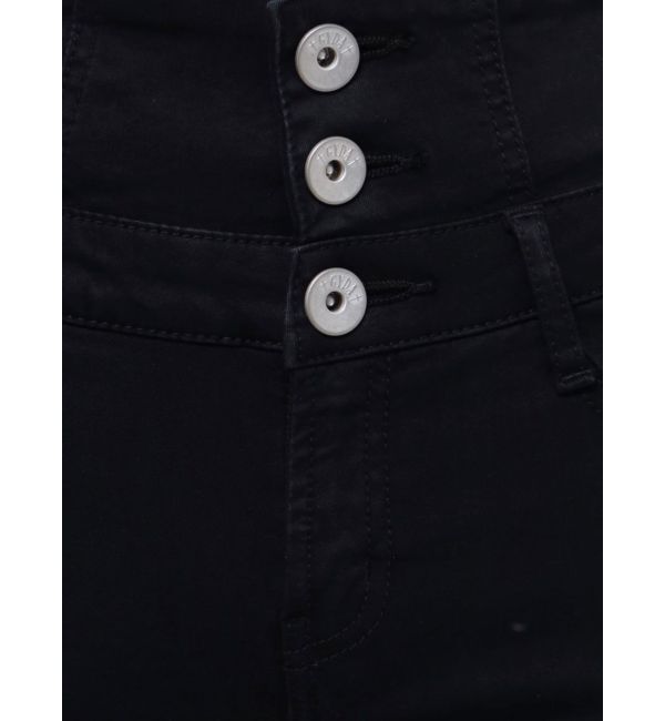 GYDA「【TINY】ハイウエストBACKクロスフレアパンツ」|デニム|