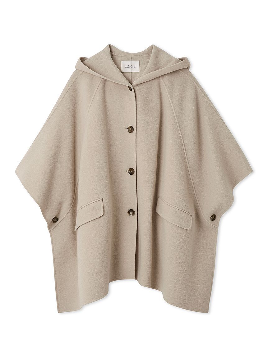Mila Owen「フードポンチョコート」|チェスターコート|IVR