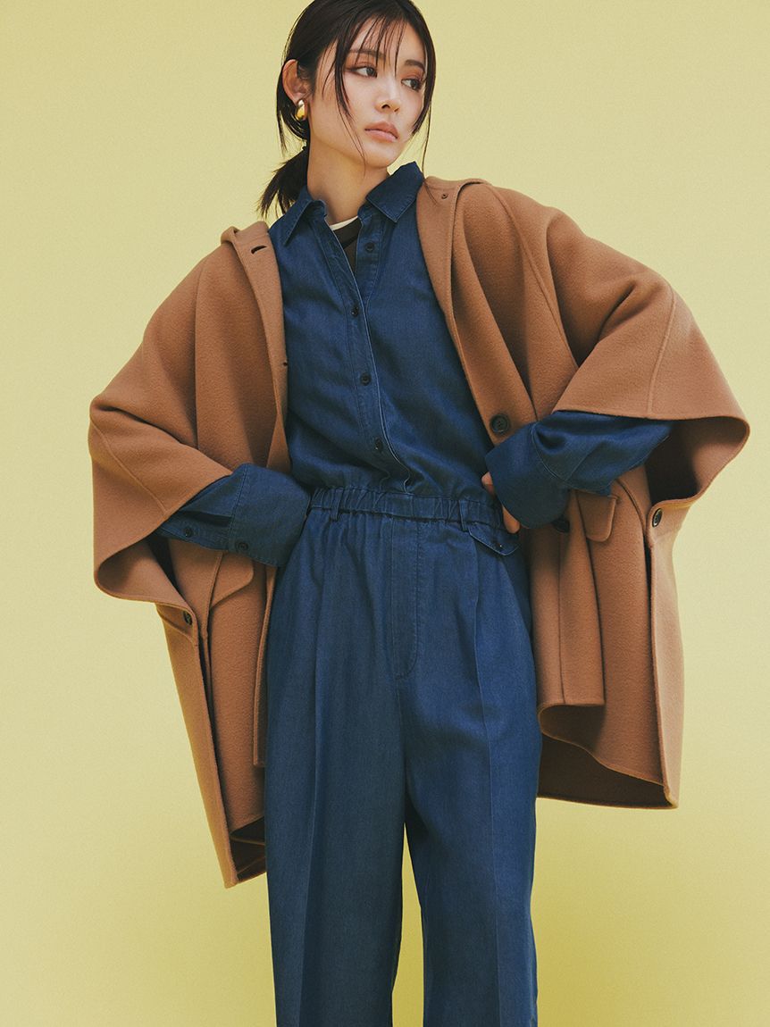 Mila Owen「フードポンチョコート」|チェスターコート|