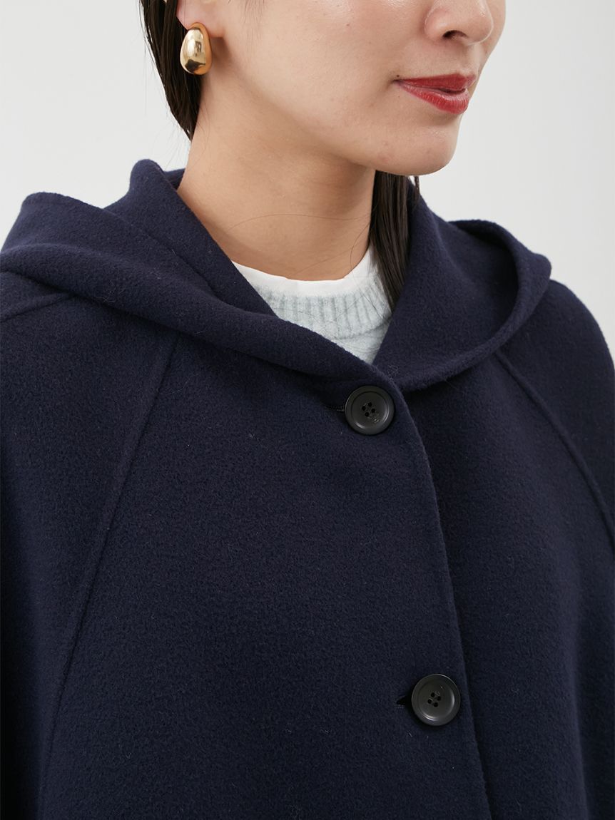 Mila Owen「フードポンチョコート」|チェスターコート|