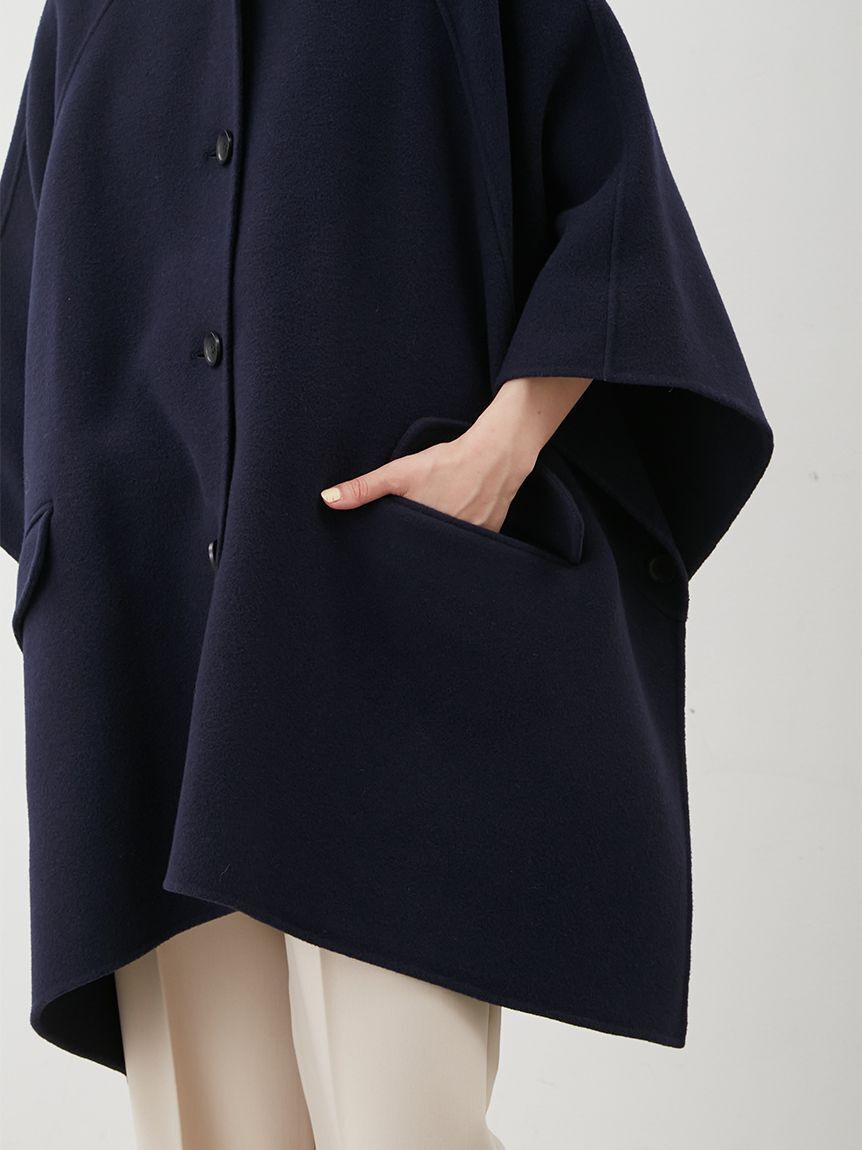 Mila Owen「フードポンチョコート」|チェスターコート|