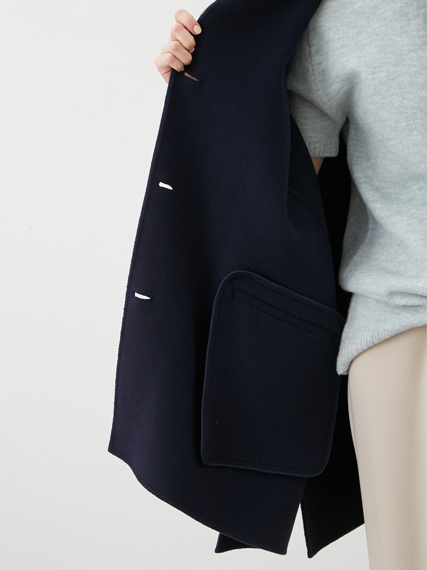 Mila Owen「フードポンチョコート」|チェスターコート|