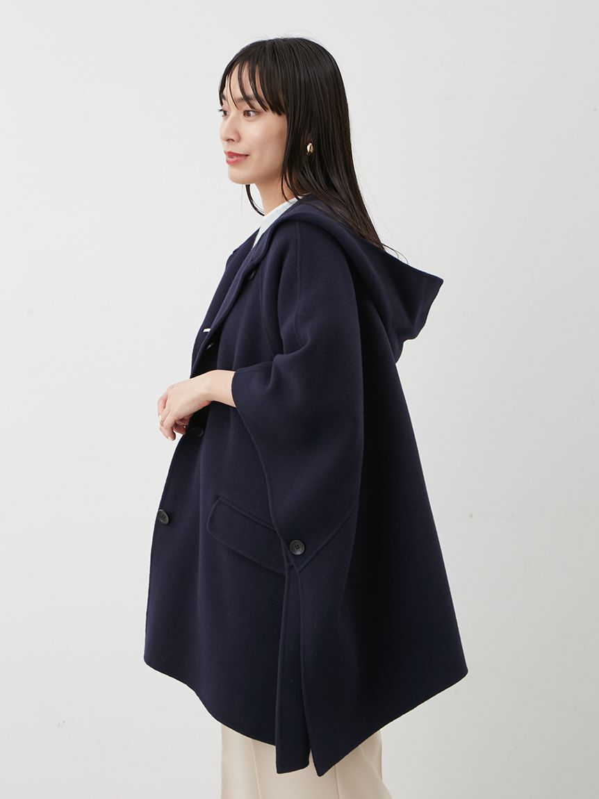 Mila Owen「フードポンチョコート」|チェスターコート|