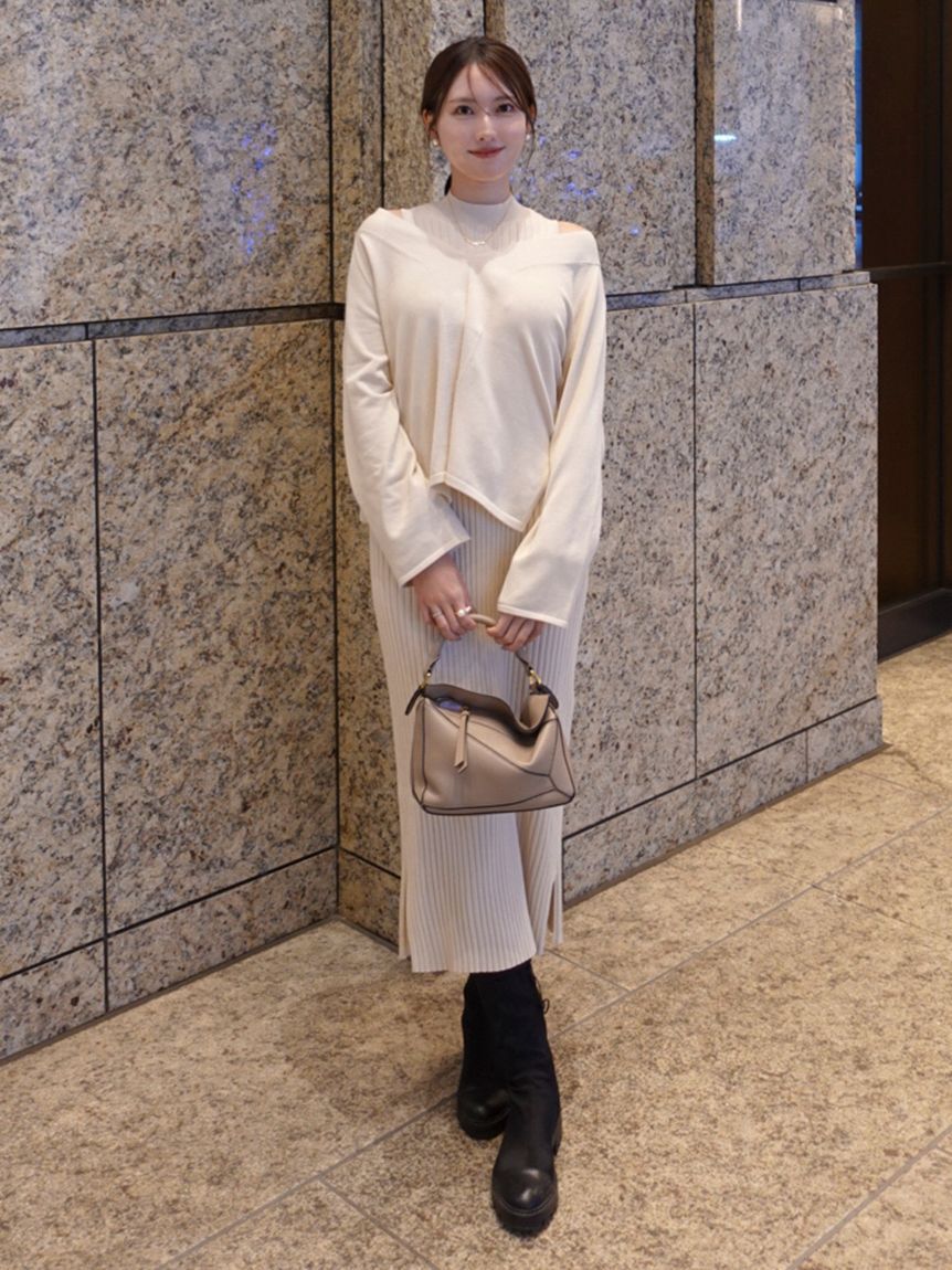 Mila Owen「両得レイヤードニットワンピ」|ワンピース|