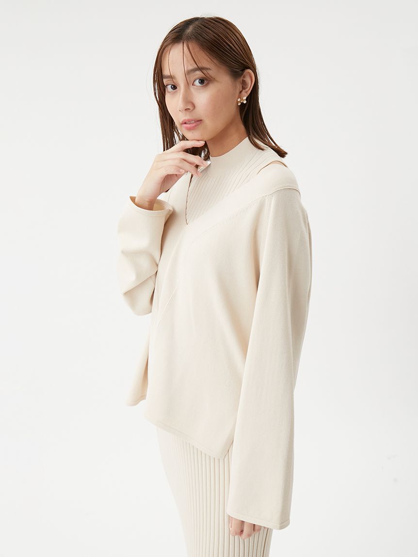 Mila Owen「両得レイヤードニットワンピ」|ワンピース|