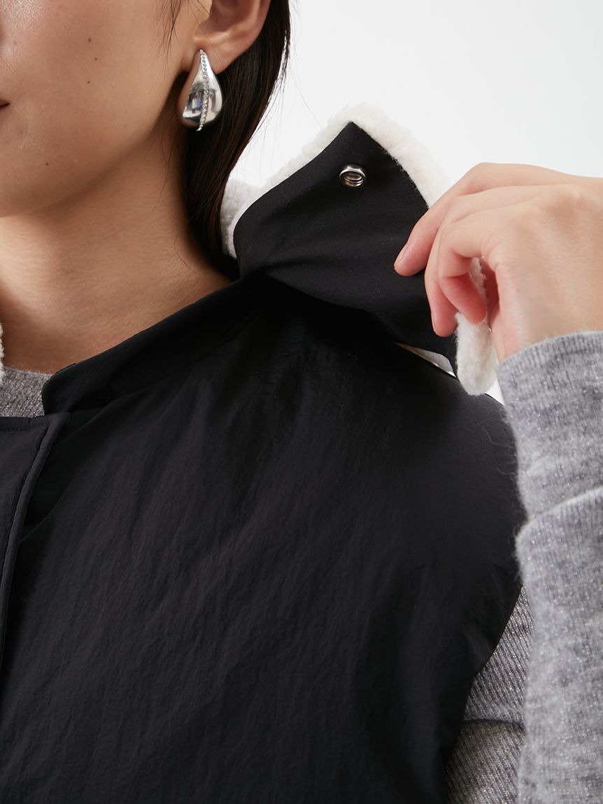 Mila Owen「カットアウトダメージセミワイドデニムパンツ」|デニム|