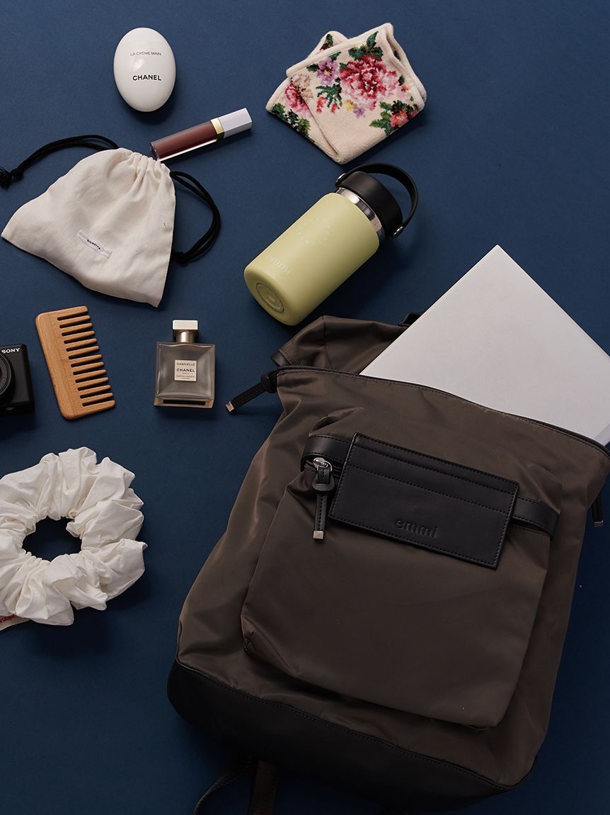 emmi atelier「ｅｃｏ撥水ベーシックバックパック」|リュック|CGRY