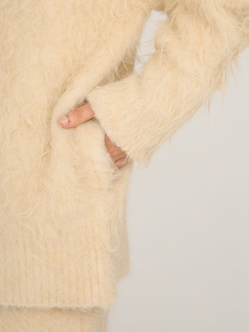 emmi atelier「シャギーニットカーディガン」|カーディガン|