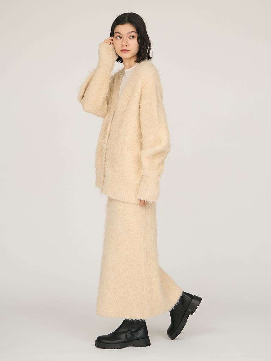 emmi atelier「シャギーニットカーディガン」|カーディガン|