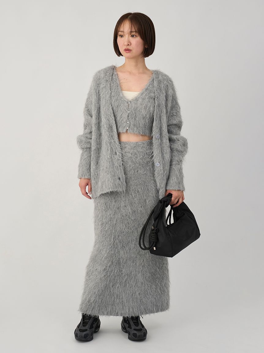 emmi atelier「シャギーニットカーディガン」|カーディガン|