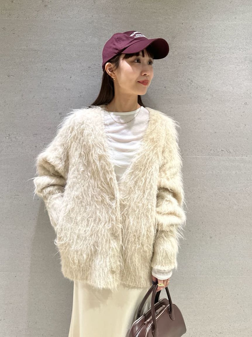 emmi atelier「シャギーニットカーディガン」|カーディガン|