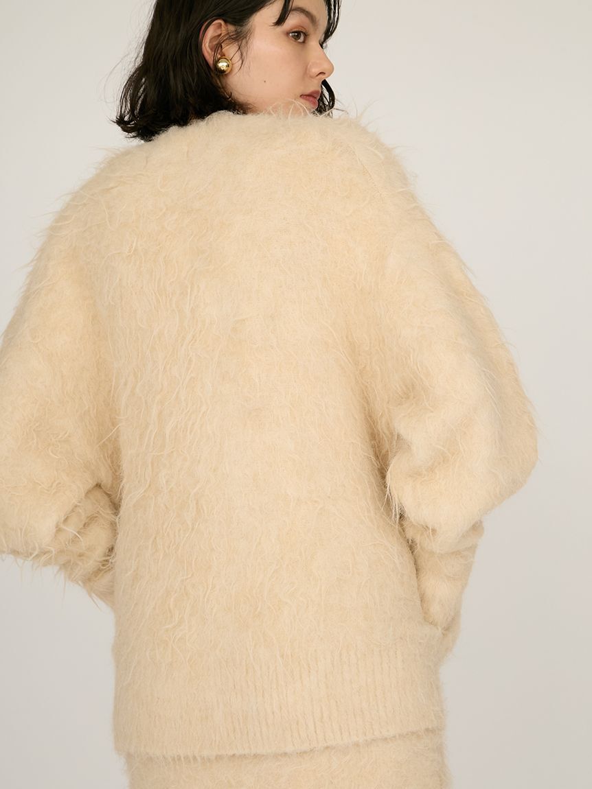 emmi atelier「シャギーニットカーディガン」|カーディガン|