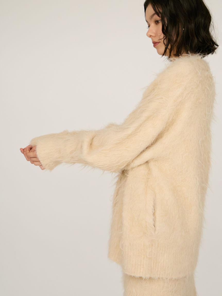 emmi atelier「シャギーニットカーディガン」|カーディガン|