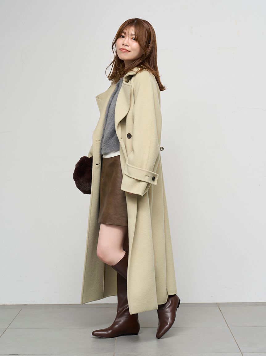 emmi atelier「ロイヤルジーロン・ロングコート」|トレンチコート|