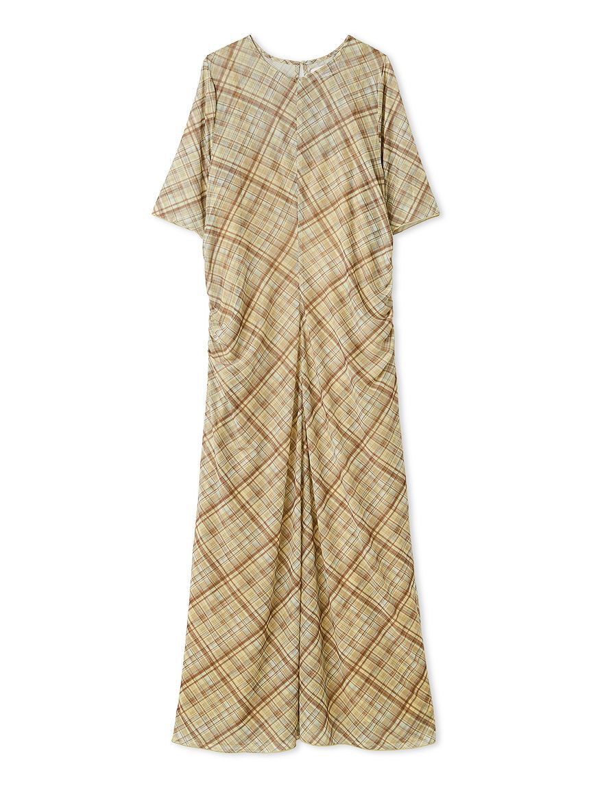 emmi atelier「シアーメッシュチェックワンピース」|ワンピース|