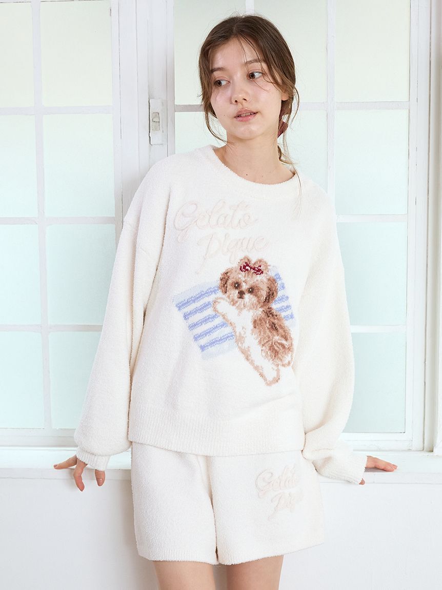 gelato pique「シーズージャガードプルオーバー」|ルームウェア|