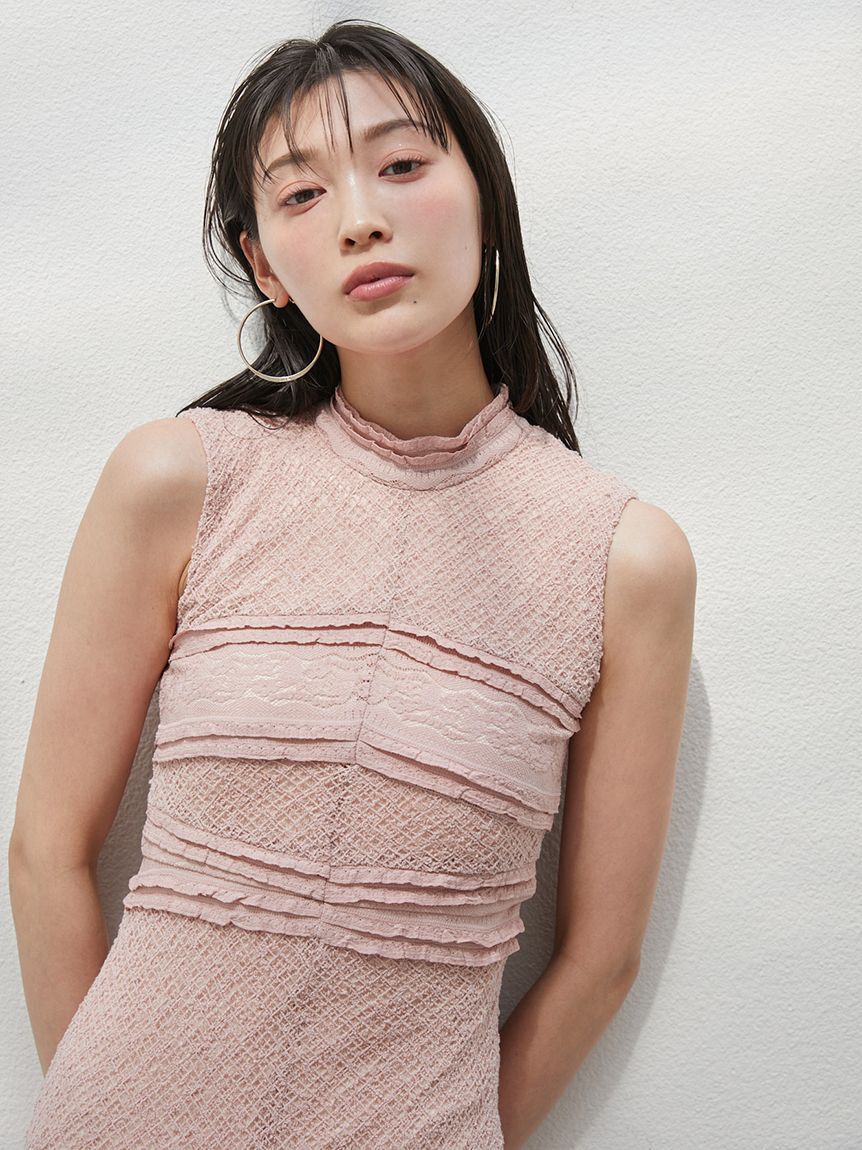 SNIDEL「カットレースワンピース」|ワンピース|