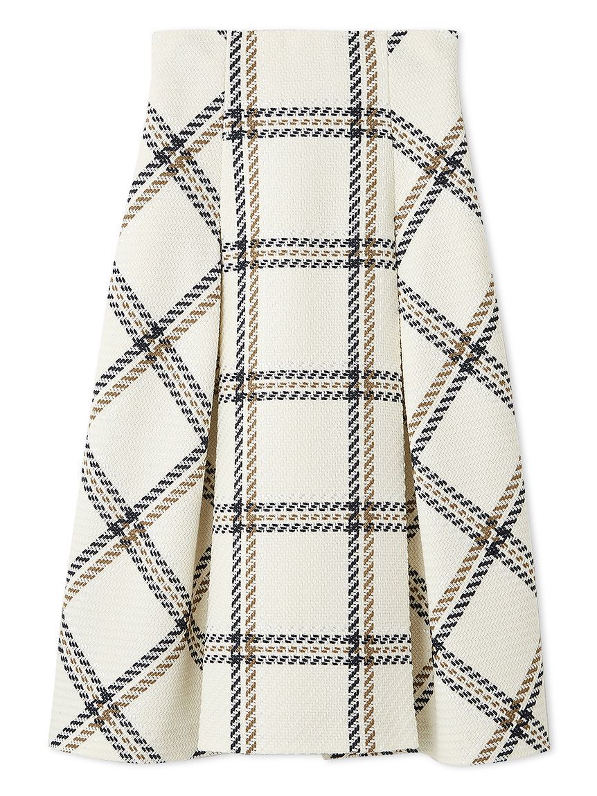 SNIDEL「Sustainableロービングチェックミドルスカート」|スカート|